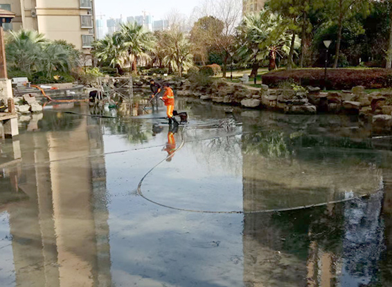 无棣景观池淤泥清理